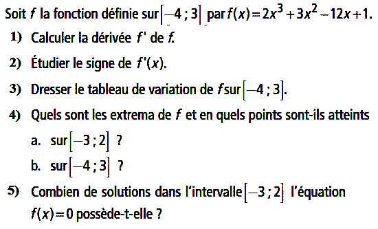 Dérivabilité: Exercice 52