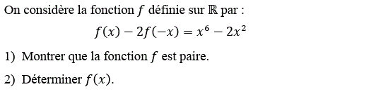 Généralités sur les fonctions: Exercice 11