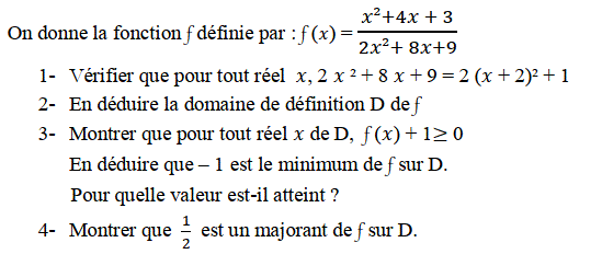 Généralités sur les fonctions: Exercice 17