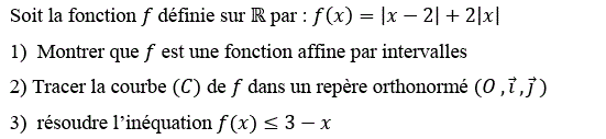 Généralités sur les fonctions: Exercice 25