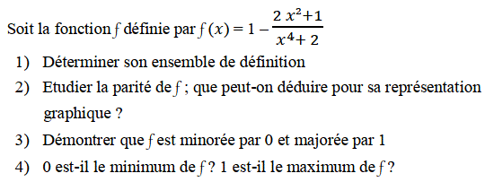 Généralités sur les fonctions: Exercice 21