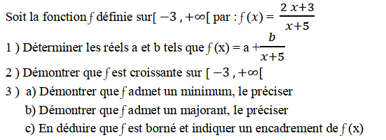 Généralités sur les fonctions: Exercice 15