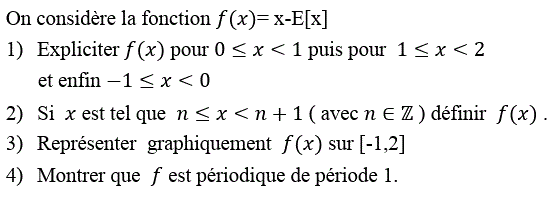 Généralités sur les fonctions: Exercice 26