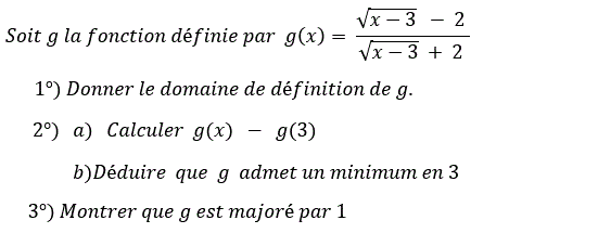 Généralités sur les fonctions: Exercice 21