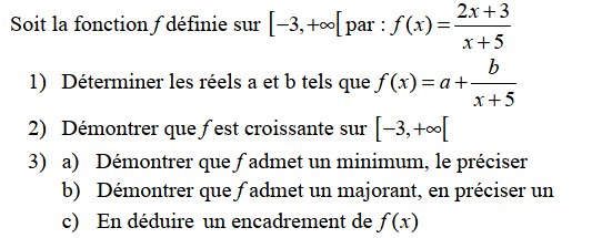 Généralités sur les fonctions: Exercice 19