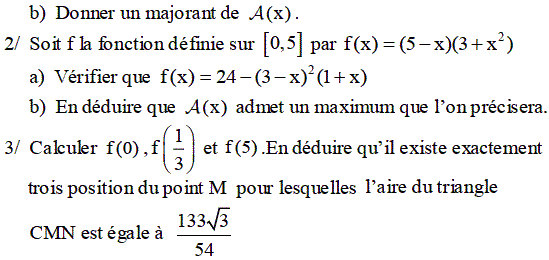 Généralités sur les fonctions: Exercice 33