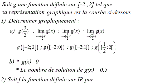 Limites et continuité: Exercice 104