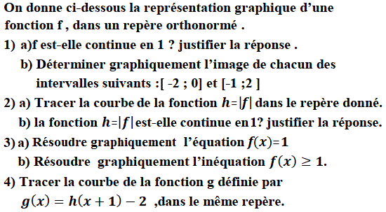 Limites et continuité: Exercice 3