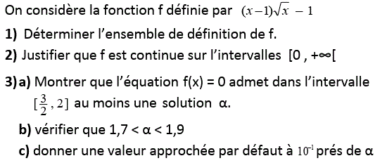 Limites et continuité: Exercice 54