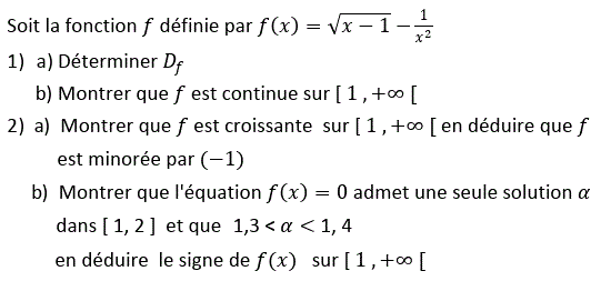 Limites et continuité: Exercice 58