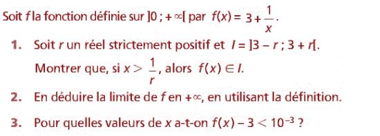 Limites et continuité: Exercice 16