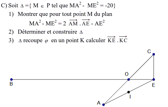 Produit scalaire dans le plan: Exercice 66