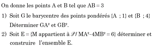 Produit scalaire dans le plan: Exercice 16