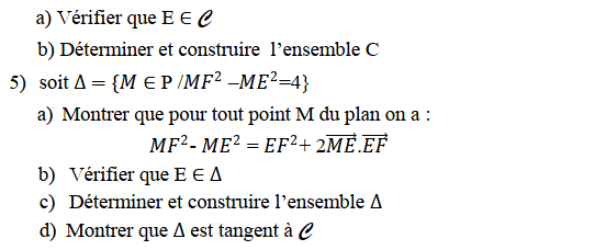 Produit scalaire dans le plan: Exercice 59