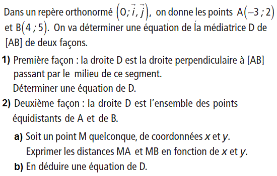 Produit scalaire dans le plan: Exercice 33