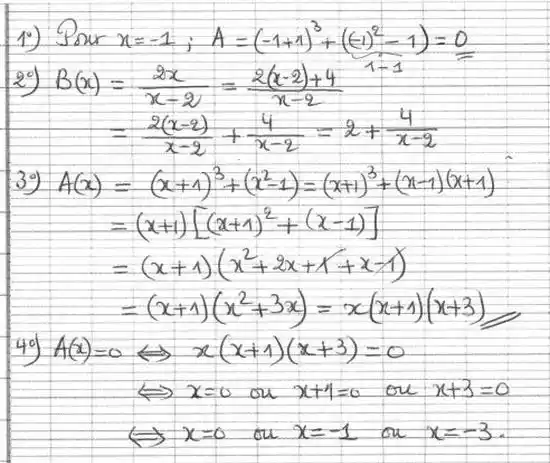 solution de l'exercice n°42
