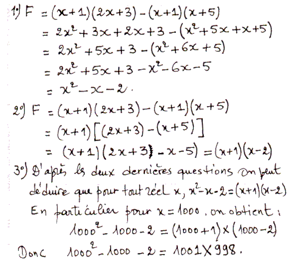 solution de l'exercice n°12