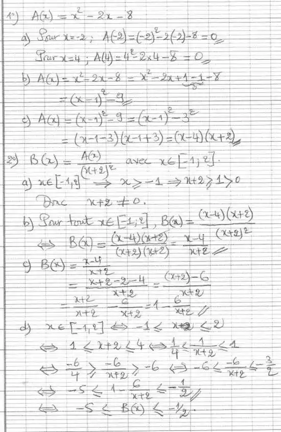 solution de l'exercice n°38