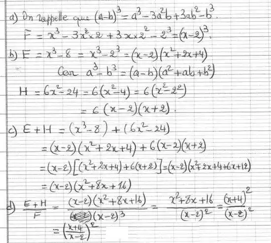 solution de l'exercice n°32