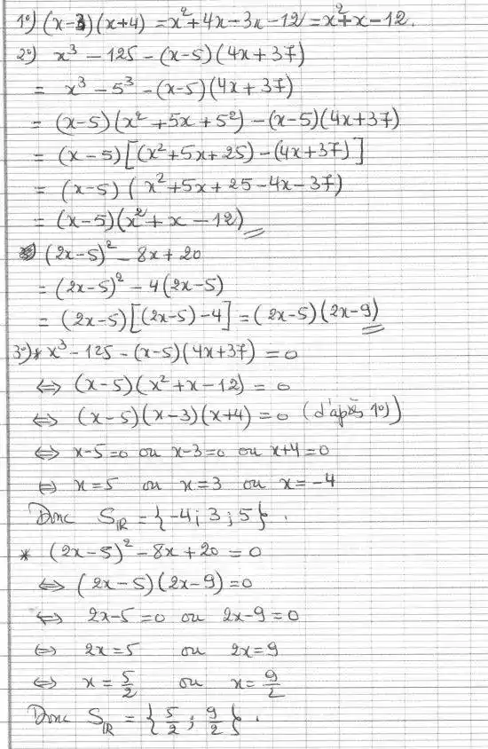 solution de l'exercice n°25