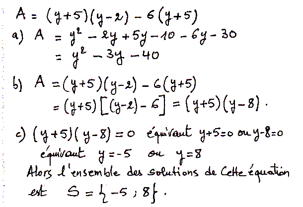 solution de l'exercice n°8