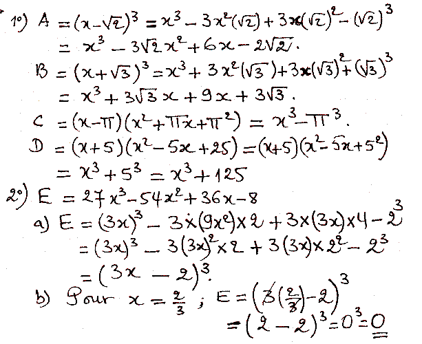 solution de l'exercice n°28