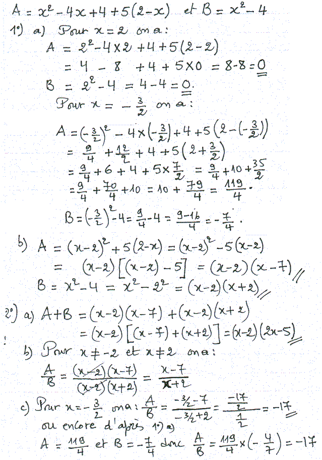 solution de l'exercice n°11
