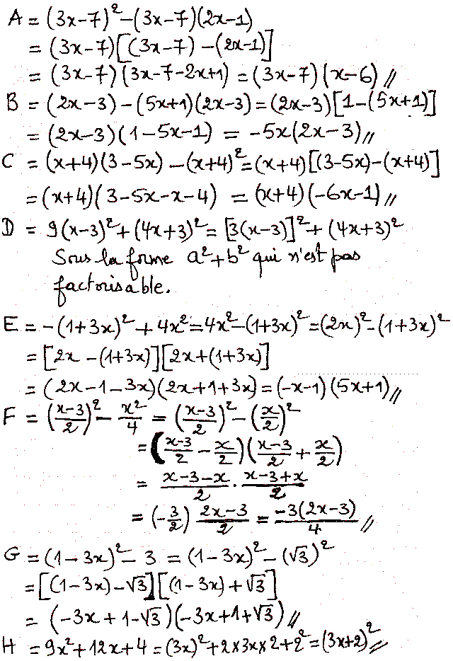 solution de l'exercice n°20