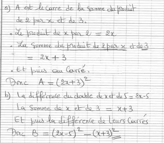 solution de l'exercice n°41