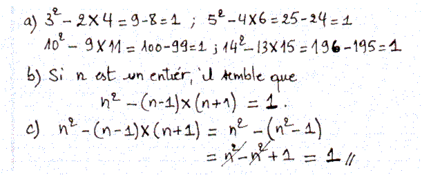 solution de l'exercice n°13