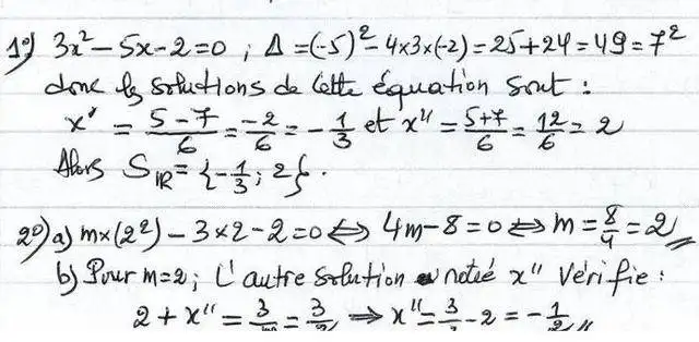 solution de l'exercice n°17