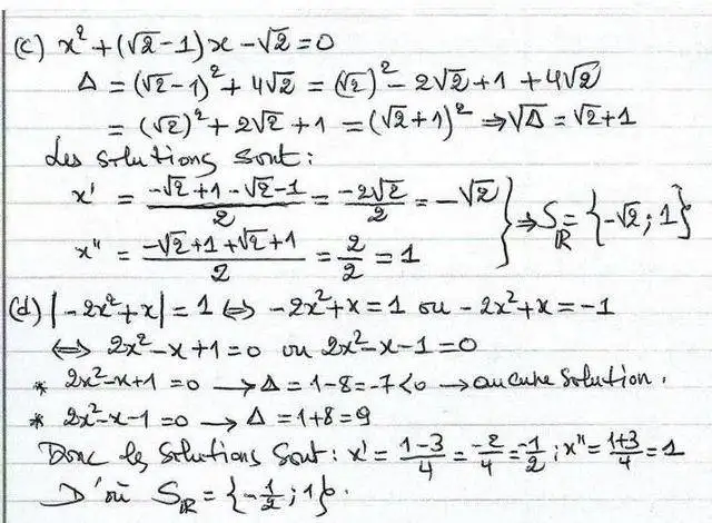 solution de l'exercice n°34