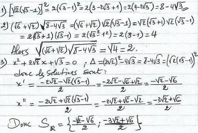 solution de l'exercice n°28
