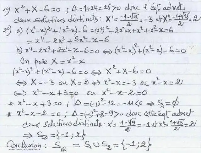 solution de l'exercice n°28