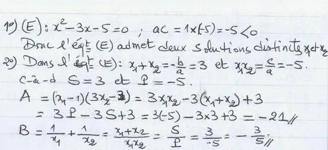 solution de l'exercice n°21