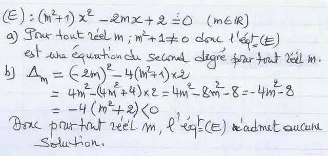 solution de l'exercice n°31