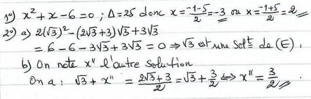 solution de l'exercice n°30