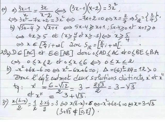 solution de l'exercice n°94