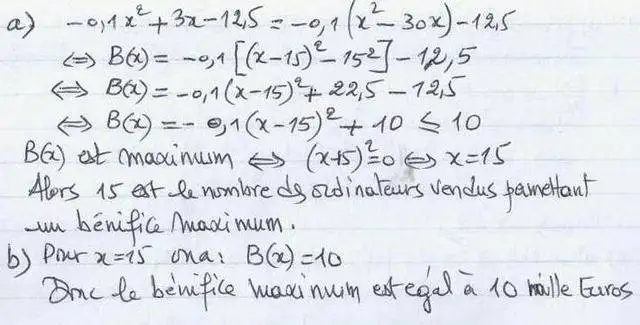 solution de l'exercice n°42