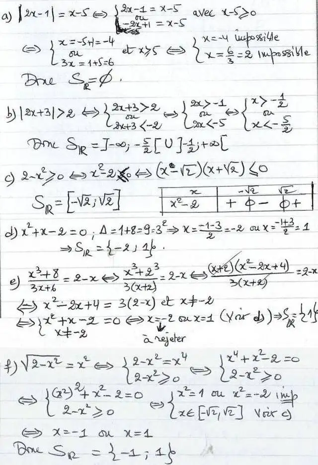 solution de l'exercice n°15