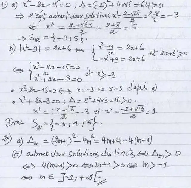 solution de l'exercice n°43