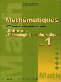 manuel de mathématiques 2ème sciences Tome1 Tunisie