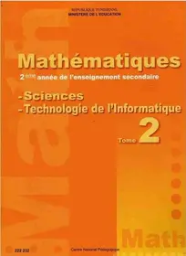 manuel de mathématiques 2ème sciences Tome2 Tunisie