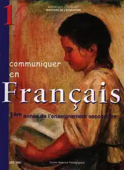 Manuel scolaire de la langue française première année secondaire en Tunisie