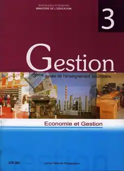 manuel scolaire de gestion pour les élèves du 3ème Economie et gestion