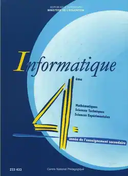 manuel scolaire d'informatique pour les élèves du 4ème 4ème sections scientifique