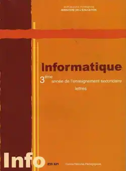 manuel scolaire d'informatique pour les élèves du 3ème lettres