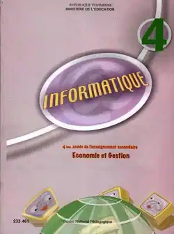 manuel scolaire d'informatique pour les élèves du 'ème économie et gestion