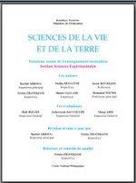 manuel scolaire sciences de la vie et de la terre 3ème sciences experimentales