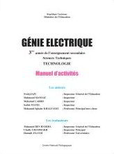 manuel scolaire de Génie électrique (Activités) 3ème sc technique